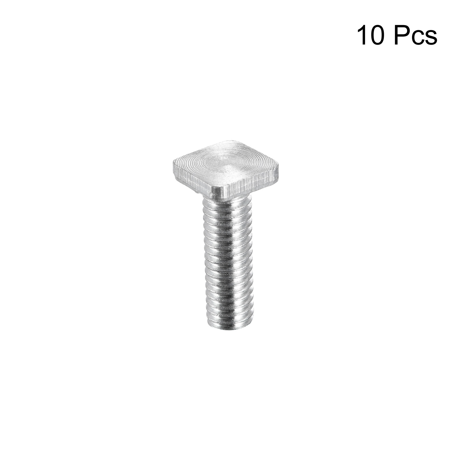 Square Head Bolt, 10 Pack M6x20mm Carbon Steel Grade 4.8 Square Screws - image 3 of 5