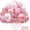 Pink Rose Gold, variant on 78 Pack Graduation Balloons 2026 Graduation Decorations - 12 Inch Black Gold Congrats Grad Balloons with Ribbons for Class of 2026 Grad Party Decorations, Grad Decor Supplies, College, High School