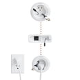 thumbnail image 1 of ECHOGEAR en kit de gestión de cables de pared para TV y barra de sonido - Corrector de cables y kit de alimentación - Alimenta dispositivos y oculta todos los cables - Viene con accesorio de perforaci, 1 of 5