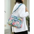 thumbnail image 5 of Floral Pattern Shoulder Bag for Women Casual Multi-Pocket Crossbody Bag Durable Fabric, 5 of 21