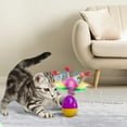thumbnail image 6 of 2.36 x 2.36 x 7.87 inch Easter Themed Cat Toy with Feather Teaser for Wobbling Motion Entertainment and Hunting Stimulation Durable Plastic Construction for Cats, 6 of 6