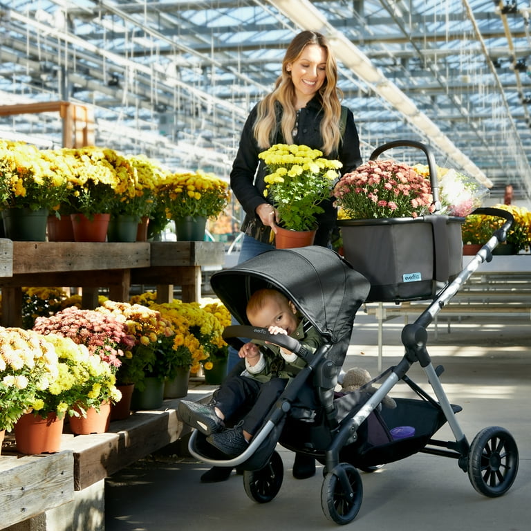 Evenflo Pivot Xpand Portable Reusable Stroller Market Storage