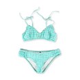 thumbnail image 2 of Bikini Lab Womens Bralette Hipster 2 Piece Bikini, Blue, X-Large, 2 of 2