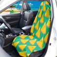 thumbnail image 3 of Uourmeti 1 Pack Car Seat Towel Cover Easy Install, Compatible with Van Truck Bucket Seat Car Interior Terry Cloth Pineapple Slice Theme, 3 of 7