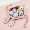thumbnail image 3 of Bunny Gift Bags,Party Favor Birthday Decoration,Reusable Goodie Rabbit Drawstring Burlap Treat Bag for Some Bunny is One Easter Kids Baby Shower Candy Garden Tea Party Supplies, 3 of 6