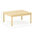 thumbnail image 5 of Guidecraft EdQ Toddler Table - Natural: Rectangle Wooden Activity table for Kids, 30"x36", 16" Height | Toddler Desk for Playroom, Preschool, Daycare, 5 of 5