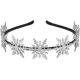 thumbnail image 1 of Diadema de copo de nieve Diadema navideña con purpurina Accesorios navideños para el cabello Plata 13 cm, 1 of 5