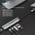thumbnail image 2 of Hub USB C YOCOWOCO 6 en 1 con HDMI 4K, 3 USB 3.0, lector de tarjetas SD/TF, 2 of 6