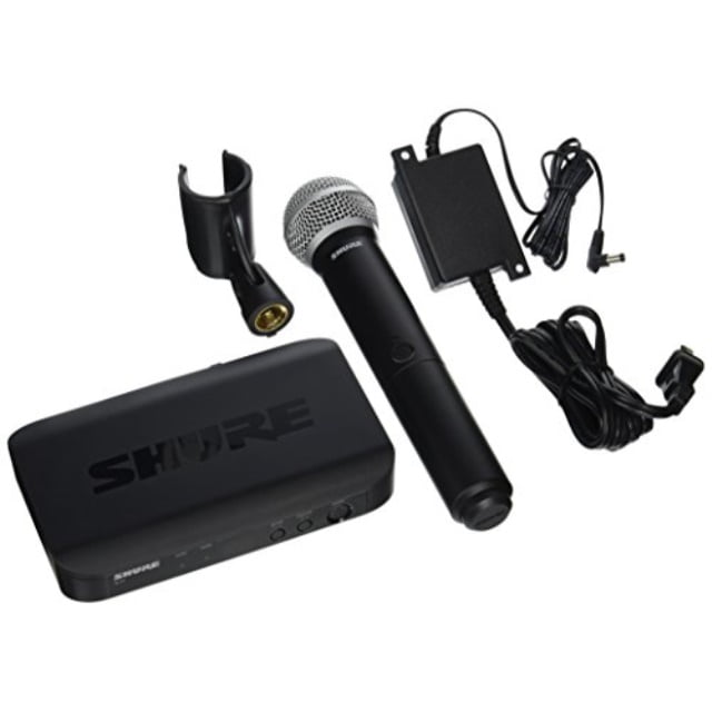 shure blx24/pg58 handheld wireless system with pg58 vocal microphone