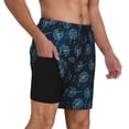 thumbnail image 2 of Sikiie Dandelions Print Men's Double Layer Swimming Trunks, Adjustable Waistband and Pockets Sports Swimming Trunks, Beach Swimwear-3X-Large, 2 of 6