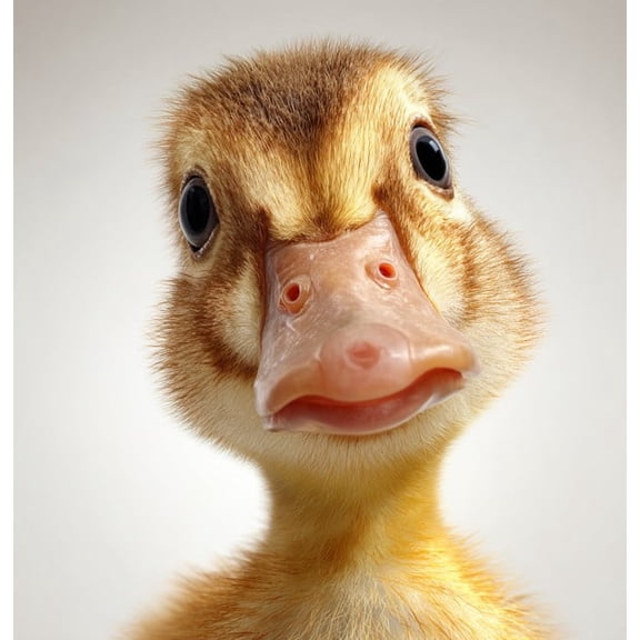 Cute Duckling Car Sticker - Funny Close-up Duck Decal, Vinyl Waterproof Peeker, Adorable Baby Animal Truck Laptop Window Bumper Decor