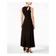 thumbnail image 2 of CALVIN KLEIN $109 Womens New 1237 Black Cut Out Full-Length A-Line Dress 2 B+B, 2 of 4
