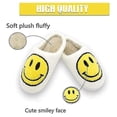 thumbnail image 2 of Retro Smiling Face Soft Plush Comfy Warm Slip-on Slippers For Couples Winter Warm Indoor Supply, 2 of 5