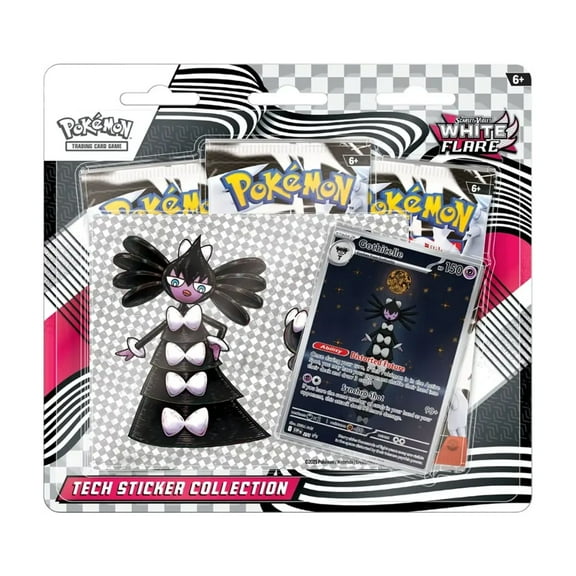 Pokemon Trading Card Games Scarlet Violet 10.5 White Flare 3Pk Tech Sticker Collection