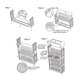 thumbnail image 4 of Estantería Móvil Estantería de 5 Niveles para Libros Estantería de Almacenamiento para el Hogar Sala de Estudio Organizador de Almacenamiento Estantería Extraíble ANGGREK  Otros, 4 of 8