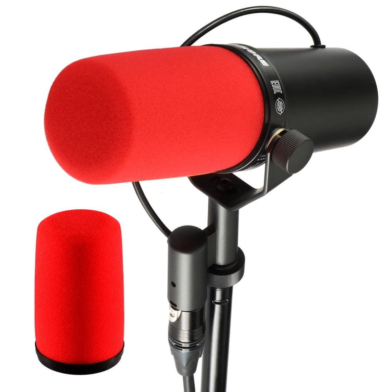 High-Density Foam Mic Covers, Replacement Windscreen for Shure SM7