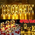 thumbnail image 2 of LED Letter Lights Sign Light Up Letters Sign for Night Light Wedding/Birthday Party Battery Powered Christmas Lamp Home Bar Decoration(Q), 2 of 6