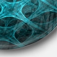 thumbnail image 3 of Designart 'Abstract blue ice flower ' Modern wall clock, 3 of 6