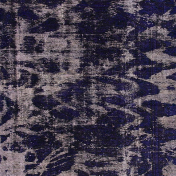 Ahgly Company Indoor Square Abstract Blue Abstract Area Rugs, 5' Square