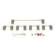 thumbnail image 1 of 5PCS Transparent Gold Plated Plate Mounted Stabilizer PCB Mount Keyboard Stabilizers for Mechanical Keyboards, 1 of 5