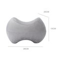 thumbnail image 4 of Yuarrent Almohadilla ergonómica de apoyo para la espalda y la cadera Almohada para piernas de espuma viscoelástica de alta densidad Decoración del hogar gris Yuarrent HA1037-02B, 4 of 6