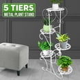 thumbnail image 1 of 4-Tier/5-Tier Plant Stand Plant Shelf ,Multiple Flowers Pot Holder Display Shelf Home Garden Ornaments Indoor Outdoor Patio Corner Balcony Home Decor, 1 of 8