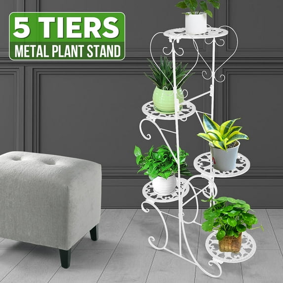 4-Tier/5-Tier Plant Stand Plant Shelf ,Multiple Flowers Pot Holder Display Shelf Home Garden Ornaments Indoor Outdoor Patio Corner Balcony Home Decor