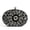 Black, variant on Women's PU Floral Rhinestone Evening Clutch with Detachable Straps, Silver