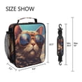 thumbnail image 5 of ALAZA Cool Cat on Sky Lunch Box Insulated Lunch Bag Reusable Thermal Cooler Tote School Picnic, 5 of 6