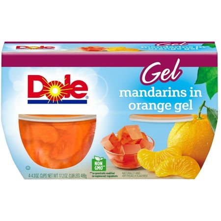 (3 Pack) Dole Fruit Bowls, Mandarins in Orange Gel, 4.3 Ounce (4 (Best Way To Store Mandarin Oranges)