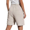 thumbnail image 4 of MYAOYI Womens Drawstring Muslin Shorts Loose Fit Gauze Summer Bottoms, 4 of 7