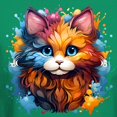 thumbnail image 3 of CafePress - Cute Cat Watercolor T Shirt - Men's Classic Graphic Cotton T-Shirt, 3 of 4