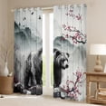 thumbnail image 2 of Homewish Safari Bear Black Out Curtains for Teens Boys Girls,Japanese Style Curtains Pack of 2 (42x63 Each),Chic Floral Sakura Bedroom Curtains,Luxury Bedroom Decor, 2 of 6