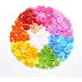 thumbnail image 3 of Genreen 320 pcs Colorful Buttons for Crafts DIY, 5 Size Buttons for Sewing Flatback Button Bulk with Box 4 Holes Assorted Button for Crafts and Decoration (9-25mm), 3 of 6