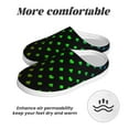 thumbnail image 6 of Daiia Poker Shapes Print Women’s Fuzzy Slippers Memory Foam Lightweight House Shoes Cozy Loafer Flannel House Shoes-42/43, 6 of 7