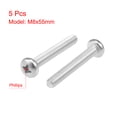 thumbnail image 2 of Tornillos de máquina M8x55mm Pan Phillips Cross Head Unique Bargains 5Pcs, 2 of 3