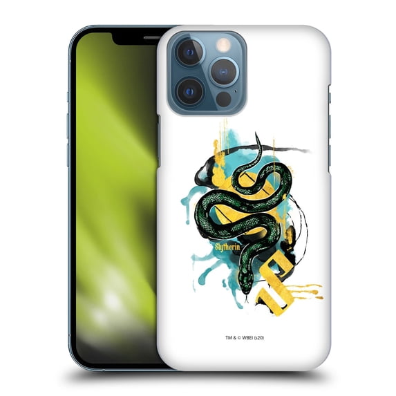 Head Case Designs Officially Licensed Harry Potter Deathly Hallows XXIV Slytherin Hard Back Case Compatible with Apple iPhone 13 Pro Max