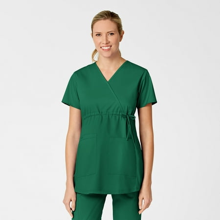 WonderWink WonderWORK 145-Maternity Mock Wrap Scrub Top