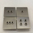 thumbnail image 4 of 220V Toggle Switch Vintage Bronze Sockets and Switches Wall Light Switches Dimmer Switch Wall Outlet Plate,F, 4 of 8
