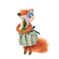 thumbnail image 1 of Renard Tenant des Fleurs Ornement, 1 of 2