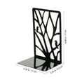 thumbnail image 2 of 1 Pair Hollow Bookends Iron Book Stands Book Organizer Book Shelf Holder, 2 of 9
