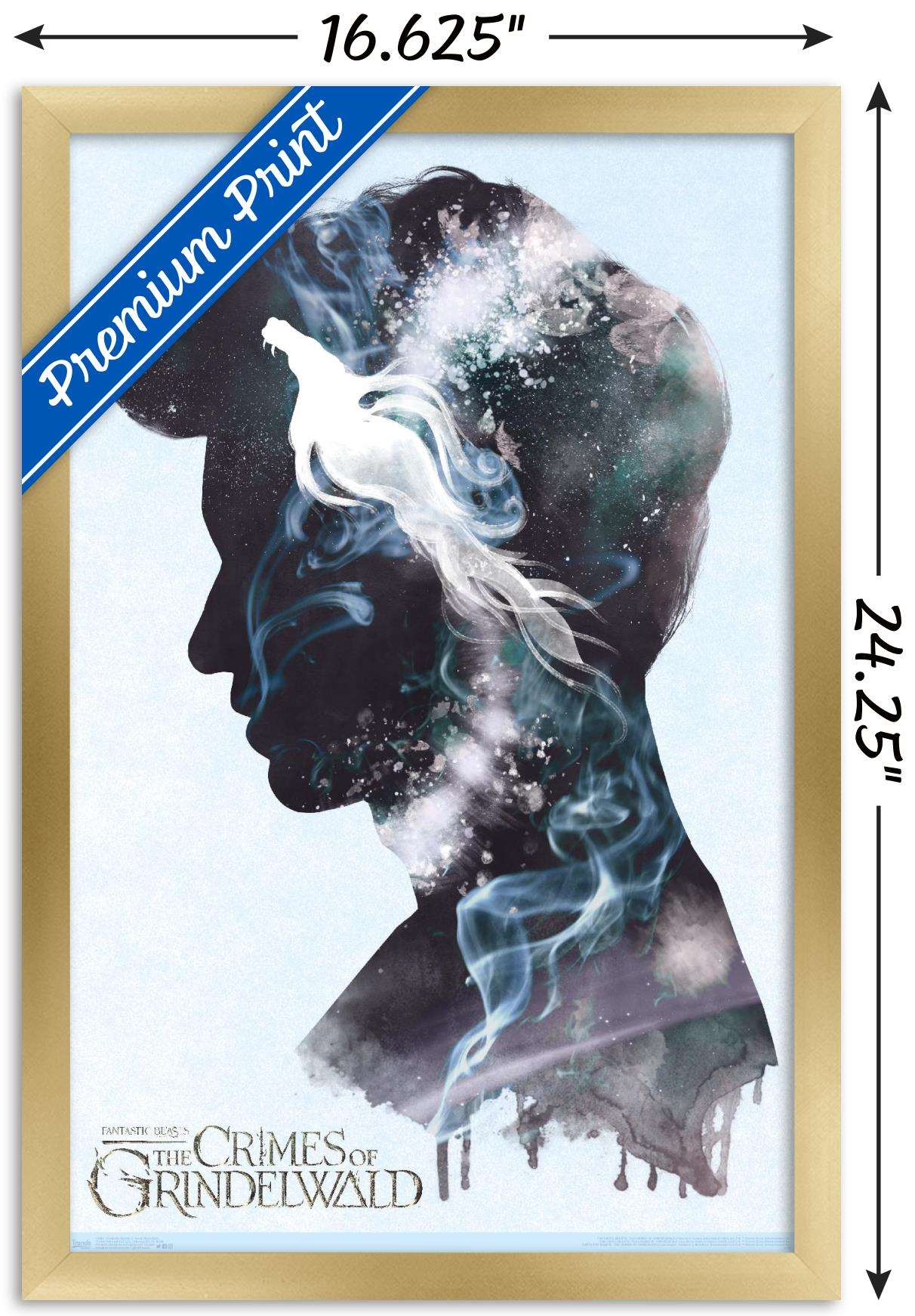 Fantastic Beasts: Crimes Of Grindelwald - Newt Illustration Wall Poster, 14.725" x 22.375", Framed