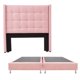 thumbnail image 1 of Box Base Cama King Size + Cabecera Titan Rosa Dicasa  Titan Pink, 1 of 8