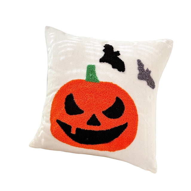 Decoración Del Hogar Regalos Bordado Casa Embrujada Decoración Wansheng Calabaza Red Cojín Cojín de Espalda Cojín de Almohada