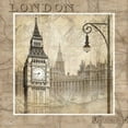 thumbnail image 2 of Mallett, Keith 20x20 White Modern Wood Framed Museum Art Print Titled - London Calling, 2 of 4
