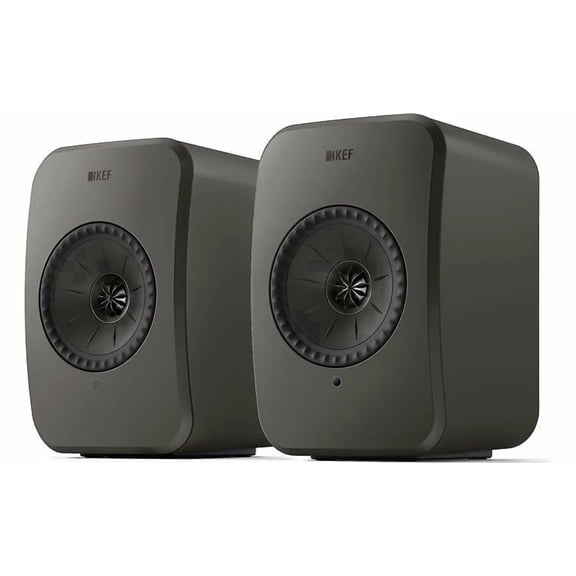 KEF LSX II LT Powered speakers with Wi-Fi, Apple AirPlay® 2, Google Cast, and Bluetooth® (Graphite Grey)