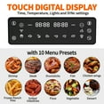 thumbnail image 5 of Homester 10-In-1 Dual Air Fryer with 2 Baskets, 10QT XL Digital Window Air Fryer for Roast Chicken, 5 of 11