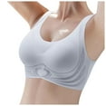 thumbnail image 5 of Women's Large Size Seamless Sports Bra Wireless Lifting Fixed Cup Underwear, Plus Size Gathering Yoga Vest, High Impact Shockproof Bralette, Smooth Breathable Supportive Gym Top, Workout Lingerie, 5 of 7