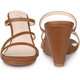 thumbnail image 2 of Sandalias de tiras con punta abierta y Tacones de cuña Perphy para mujer marrón 39, 2 of 6