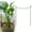 Green*2, variant on EZPXFCI 13.78-23.62 Inch Half Round Metal Plant Support Stakes | Peony Cages for Tomato/Hydrangea/Monstera, Indoor Outdoor Garden Plant Rings